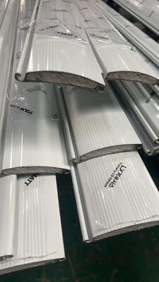 Good price RAL Color 98mm PU Foam Filled Color Steel Slats For Roller Shutters 0.35mm Thick online