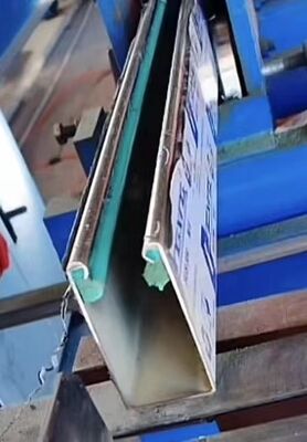 Good price 304 Stainless Steel Muffler Channel Guide Rails For Roller Shutter Doors Custom Length online